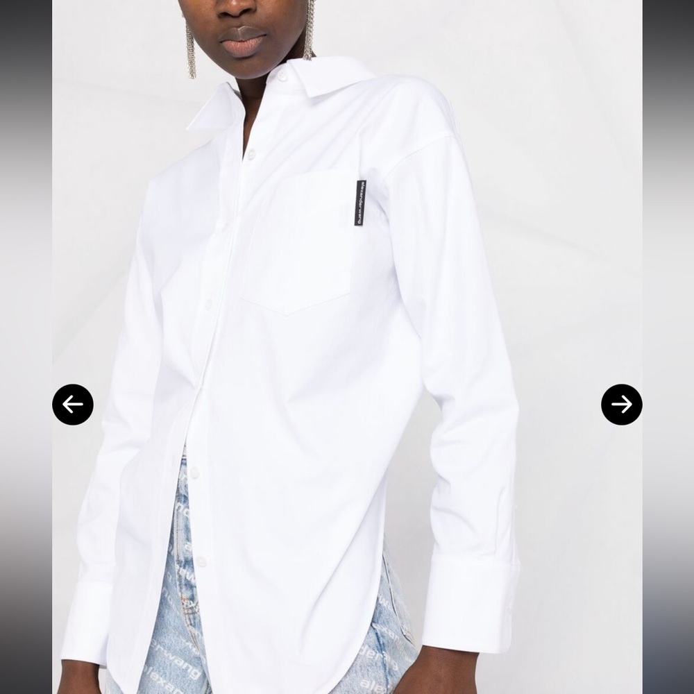 Alexander Wang open back shirt